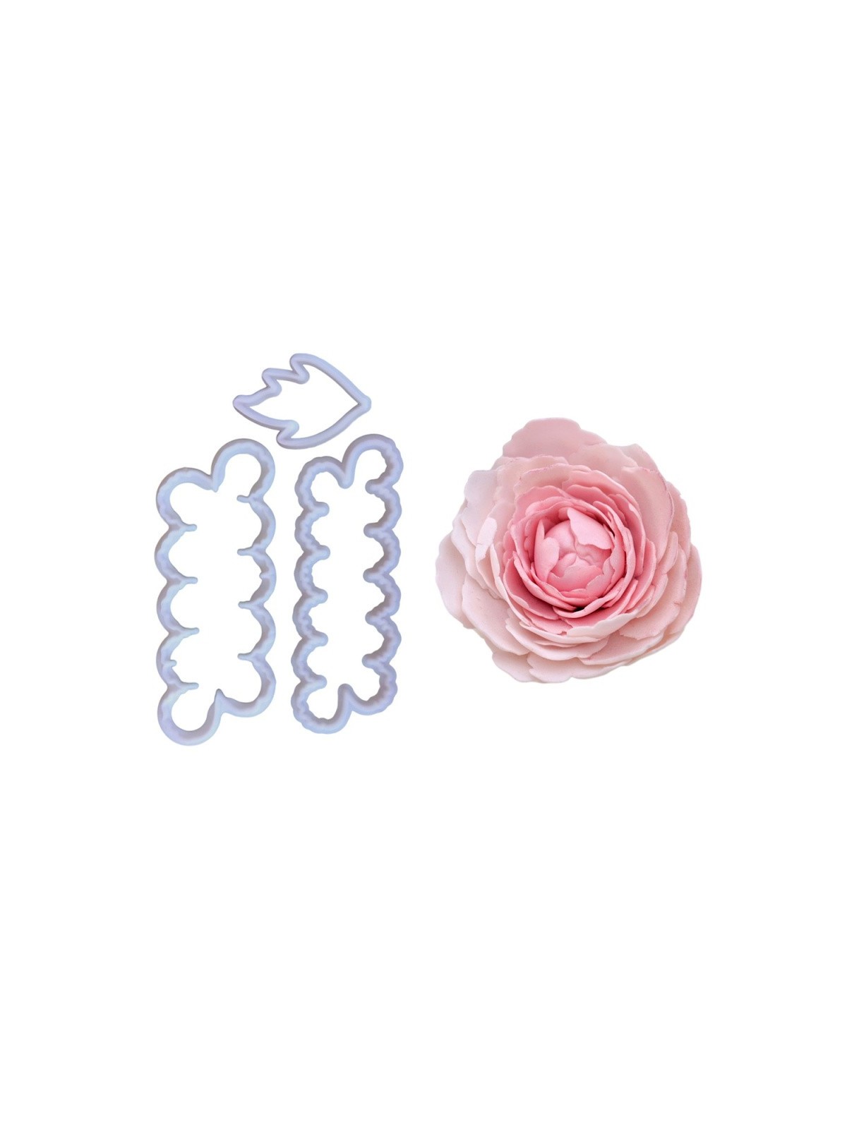 Peony Cookie Cutter - 3pcs