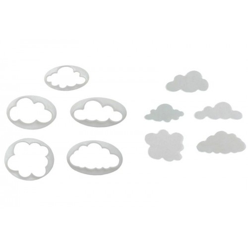 Set of cookie cutters - fluffy cloud 5pcs