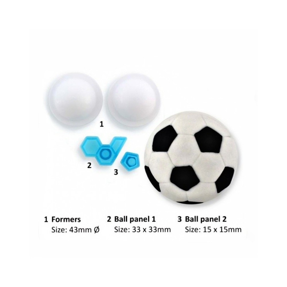 Shaper + Cookie Cutter - Football Ball 4pcs