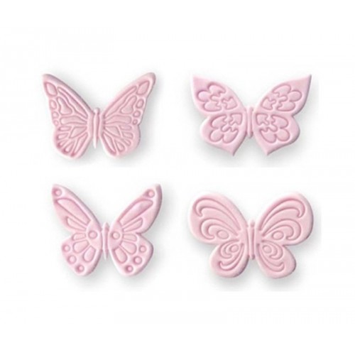 Cookie cutter / cake stencil - lace butterfly 4pcs