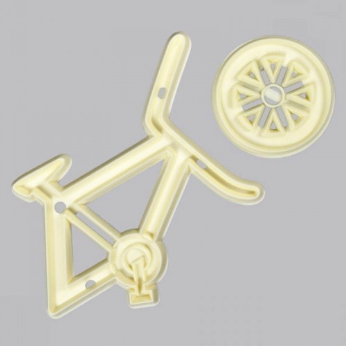 Cookie cutters - bicycle - 2 pieces