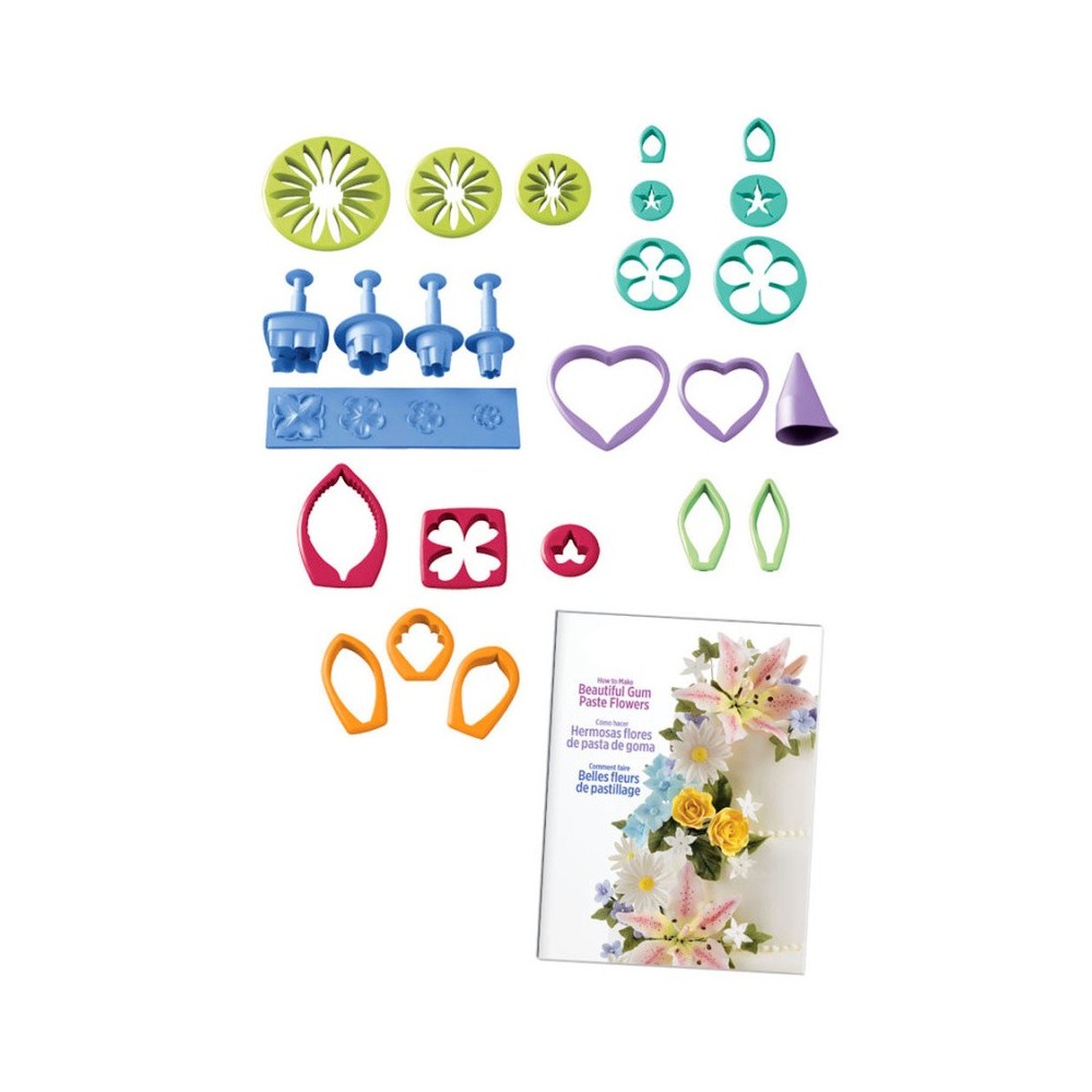 Gum Paste Flowers Ausstecher-Set - Set zum Ausstechen von Blumen