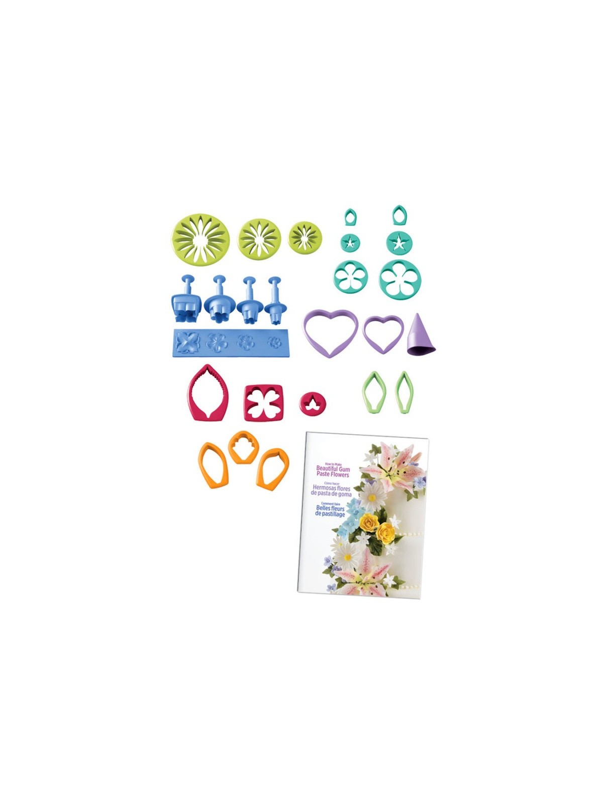 Gum Paste Flowers Ausstecher-Set - Set zum Ausstechen von Blumen