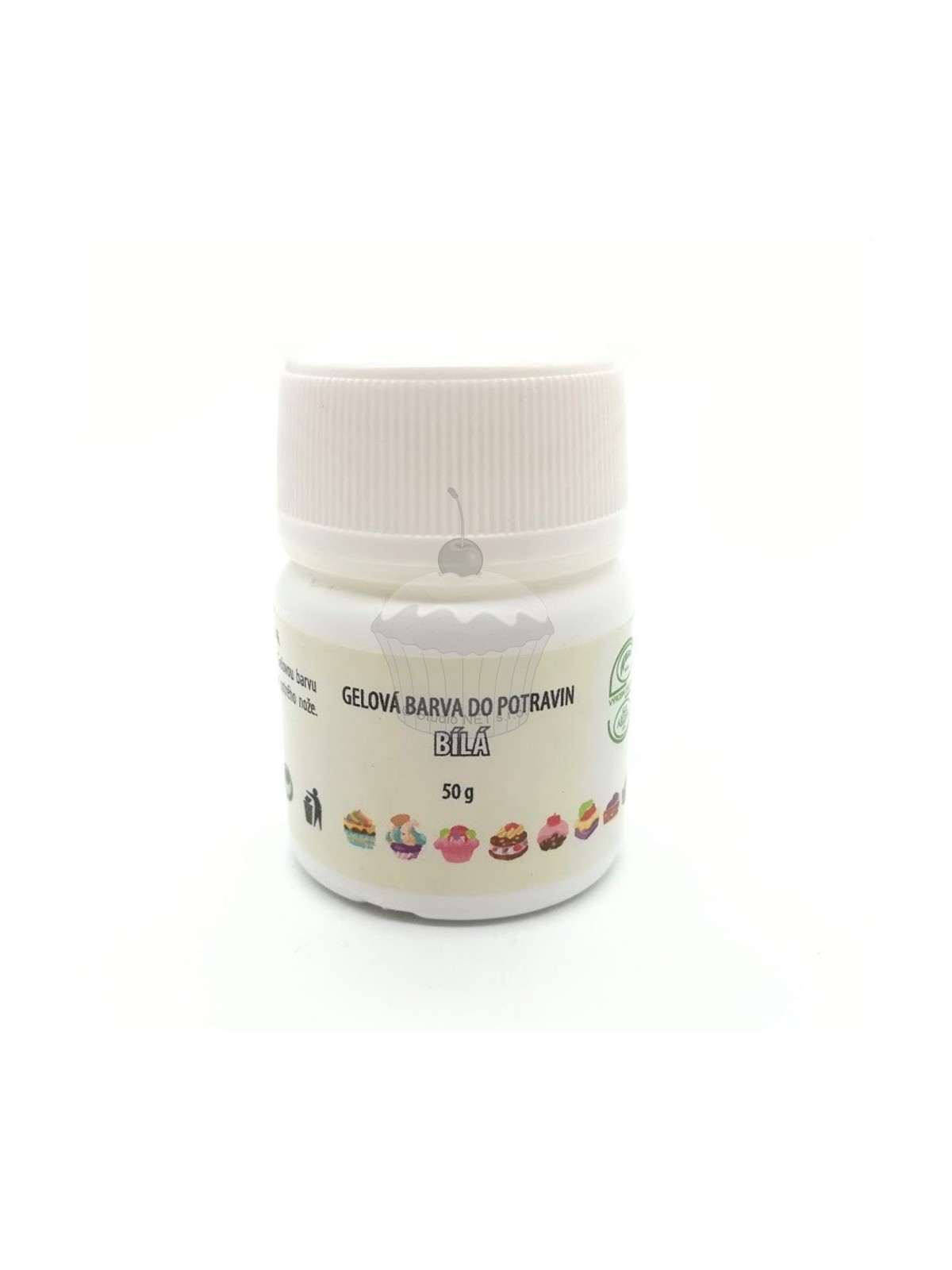 Gel color to food - white - 50g