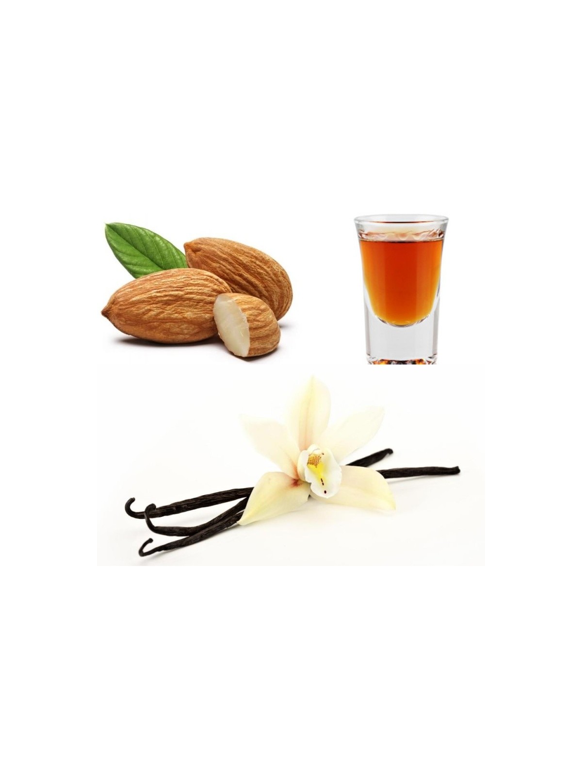 Food flavoring 3 x 20ml - TRIO - Almond / Vanilla / Rum