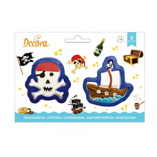 Cookie cutter set - pirate 2pcs