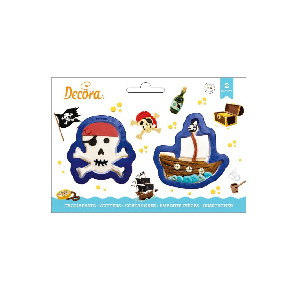 Cookie cutter set - pirate 2pcs