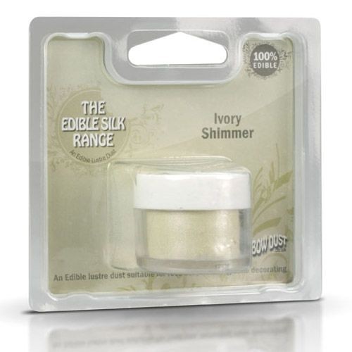 Essbarer Glanzpuder Perlglanzkörperfarbe Rainbow - Ivory Shimmer 2-4g