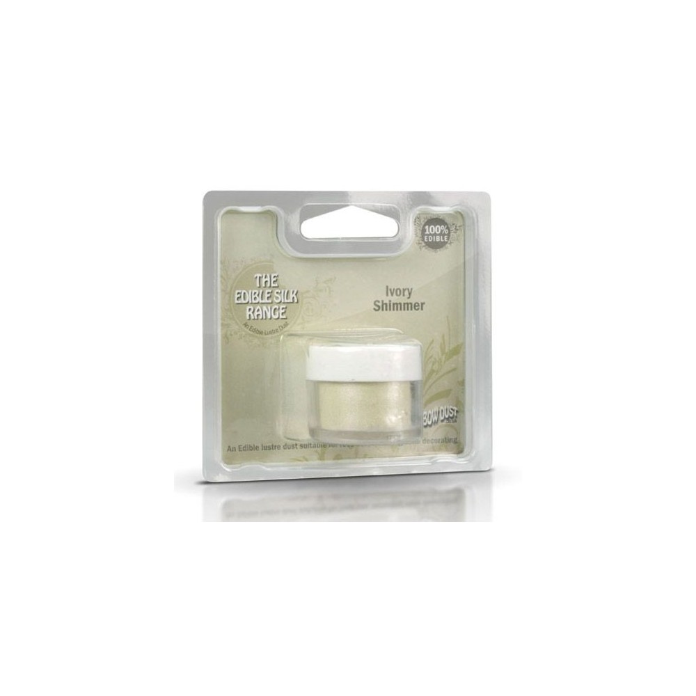 Essbarer Glanzpuder Perlglanzkörperfarbe Rainbow - Ivory Shimmer 2-4g