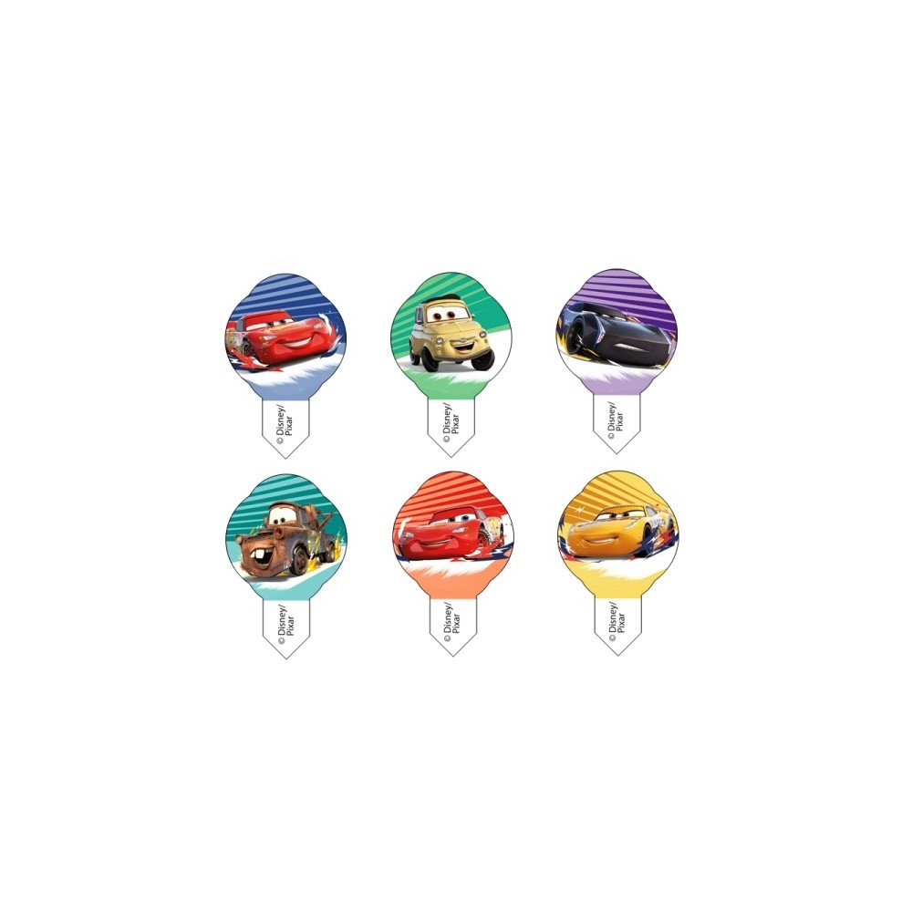 Edible paper MIX WF Cars mini - 12 pieces