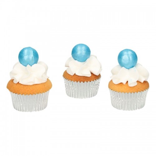 FunCakes pearl choco balls blue - blue - 8 pcs