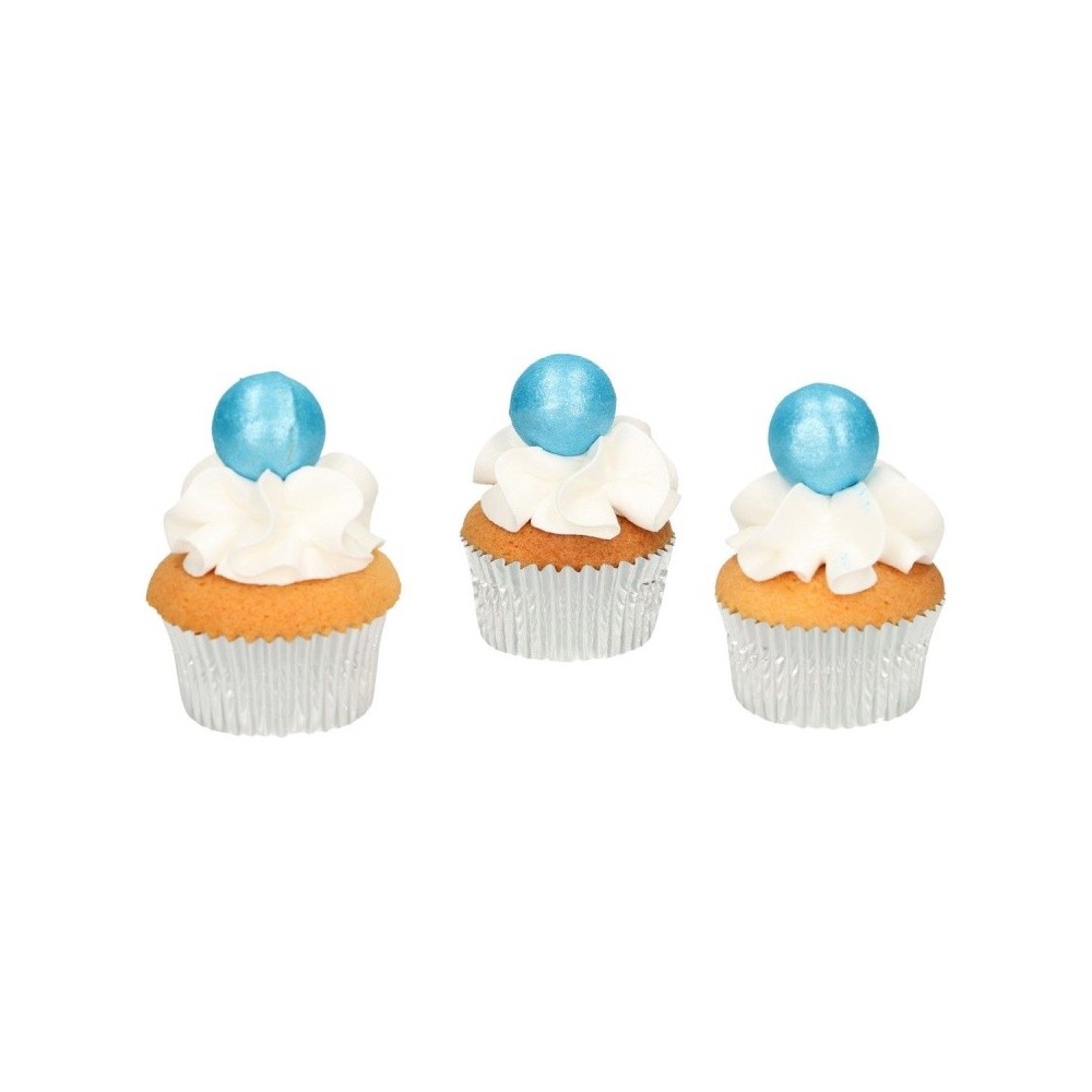 FunCakes pearl choco balls blue - blue - 8 pcs