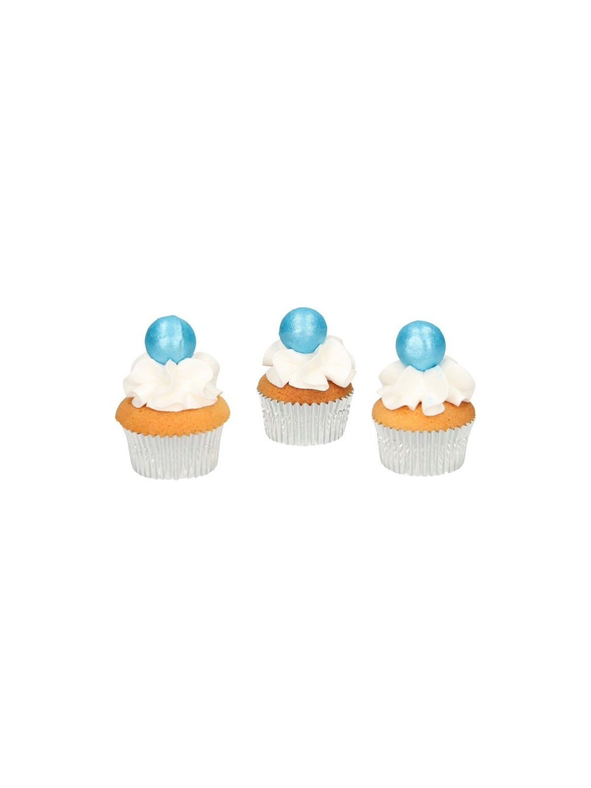 FunCakes pearl choco balls blue - blue - 8 pcs