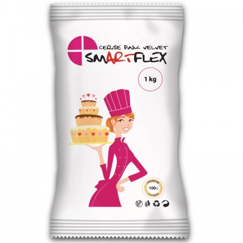 Smartflex Cerise Pink velvet  1kg - potahovacia hmota