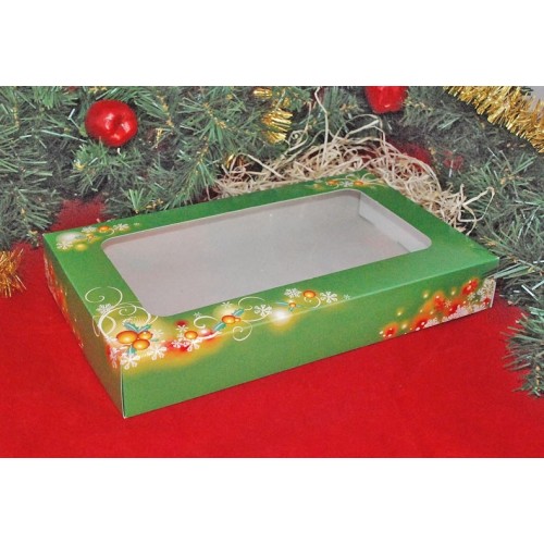 Cookie box - Christmas green - 1/2kg