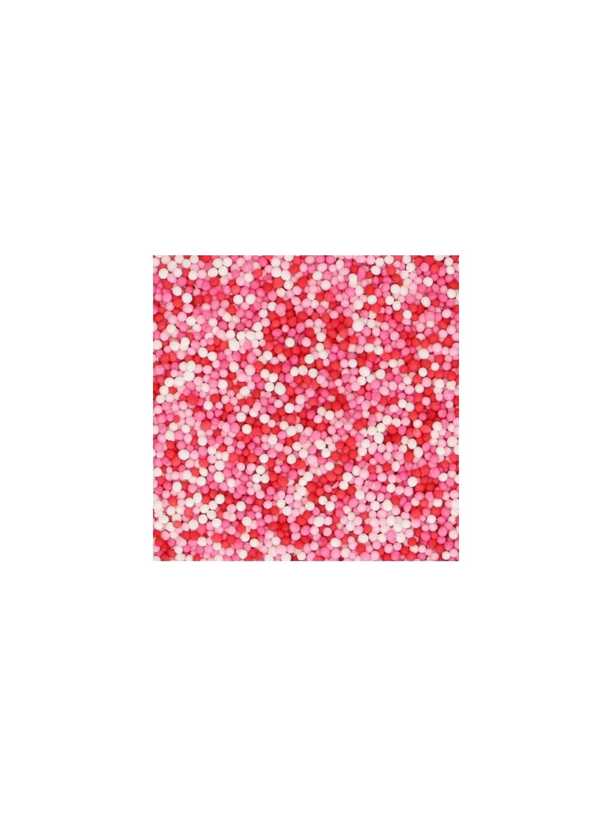 Sugar pearls - red / pink / white - 50g