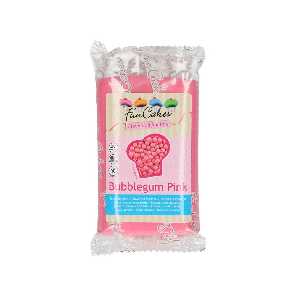 FunCakes aromatisierter Rollfondant - Spezial - Bubblegum Pink 250g