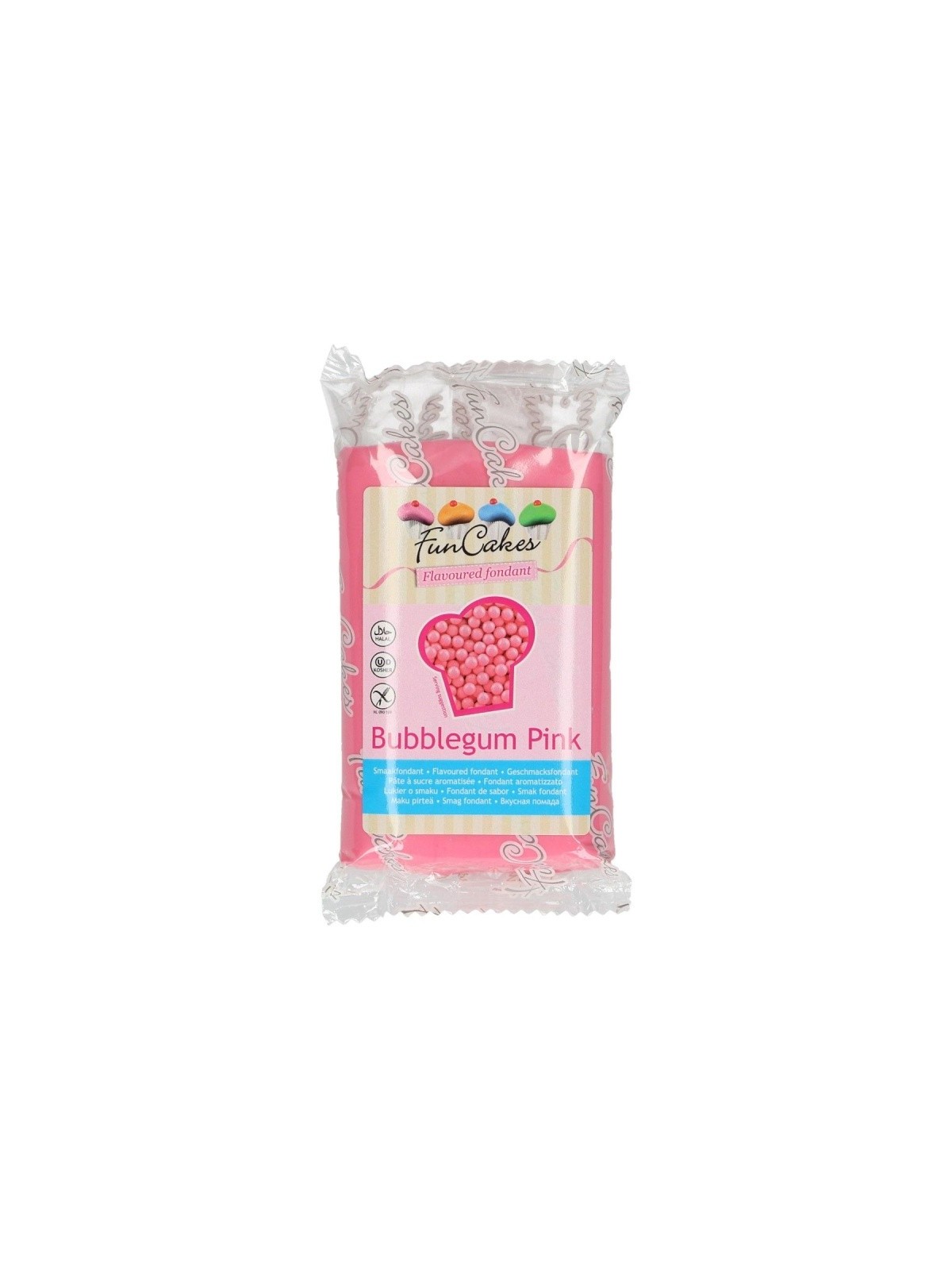 FunCakes aromatisierter Rollfondant - Spezial - Bubblegum Pink 250g