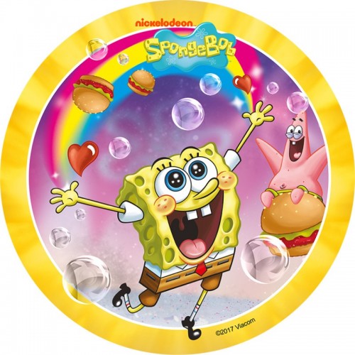 Essbare Papier Round - SpongeBob