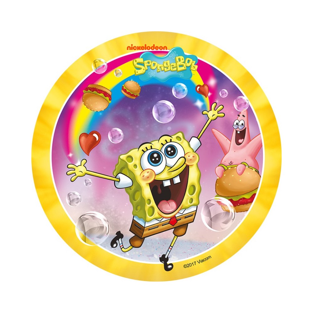 Edible paper Round - SpongeBob