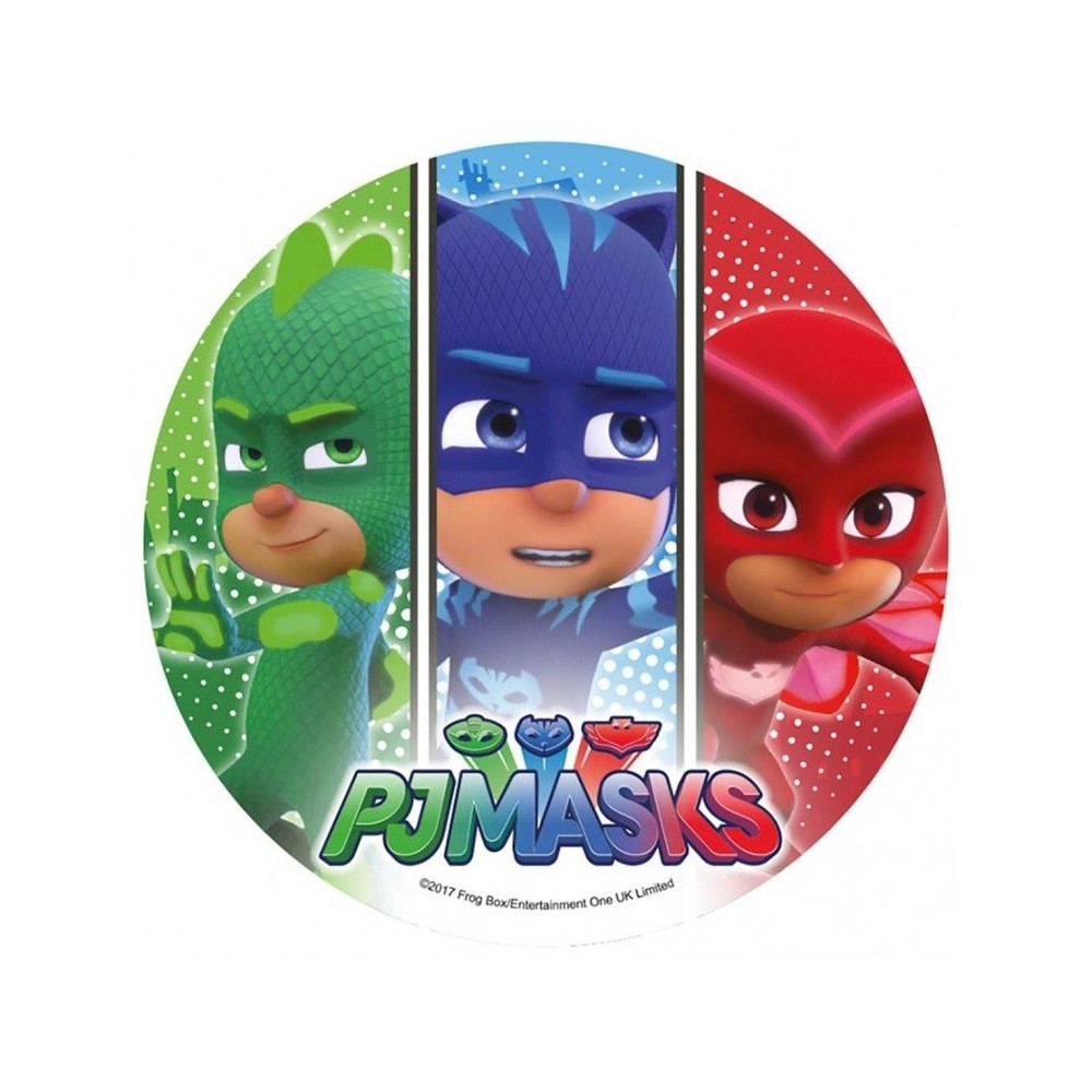 Edible paper round - PJ Masks - design 3.