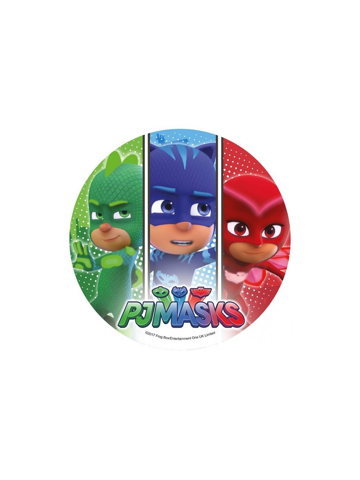 Edible paper round - PJ Masks - design 3.