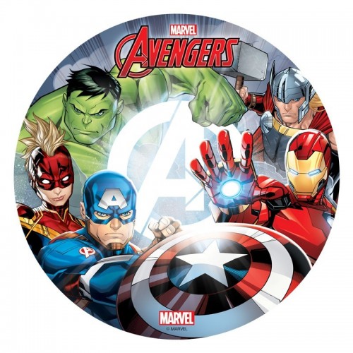 Edible decoration - Round edible paper - Avengers