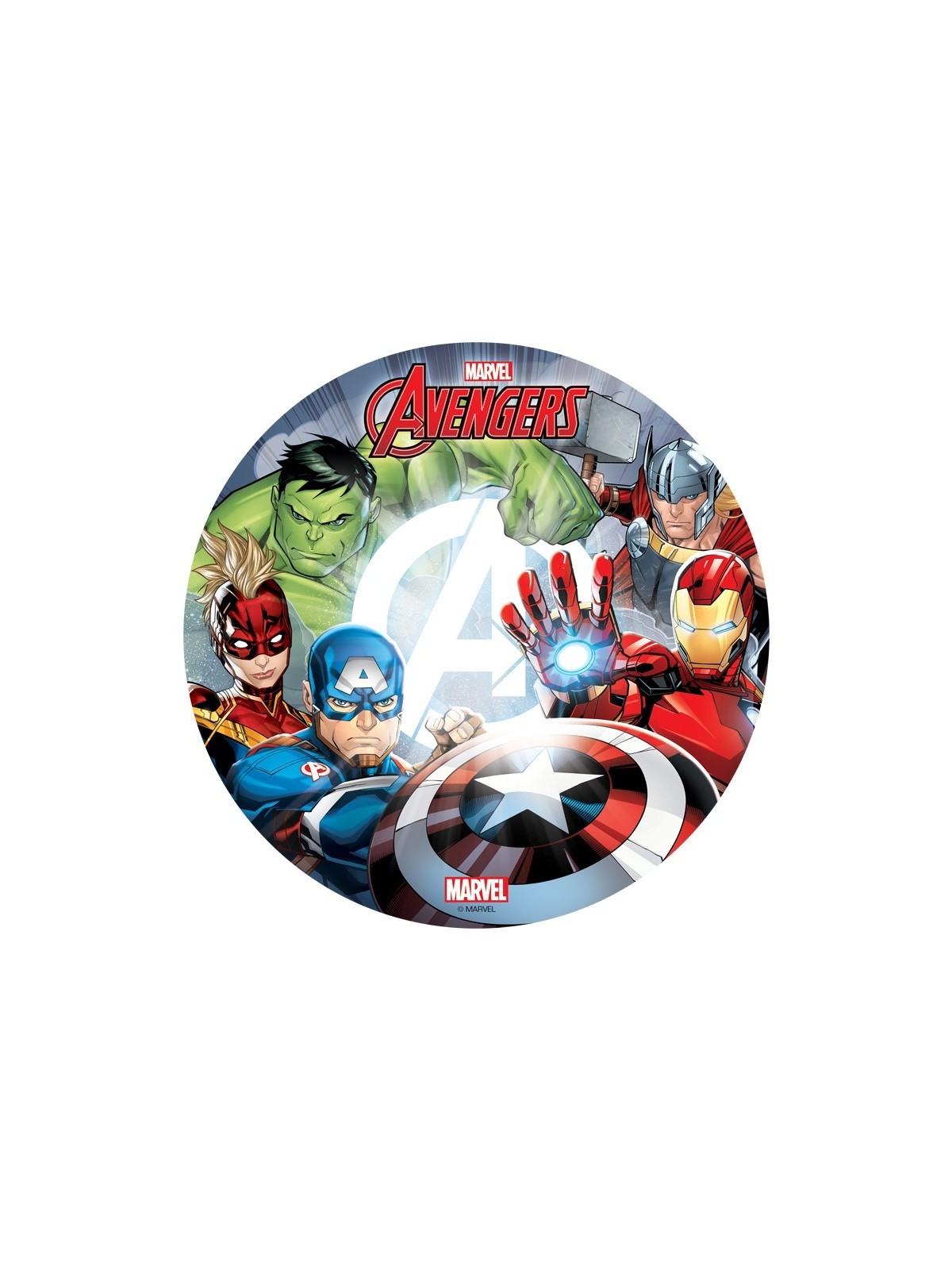 Dekora - Jedlý papier guľatý - Avengers