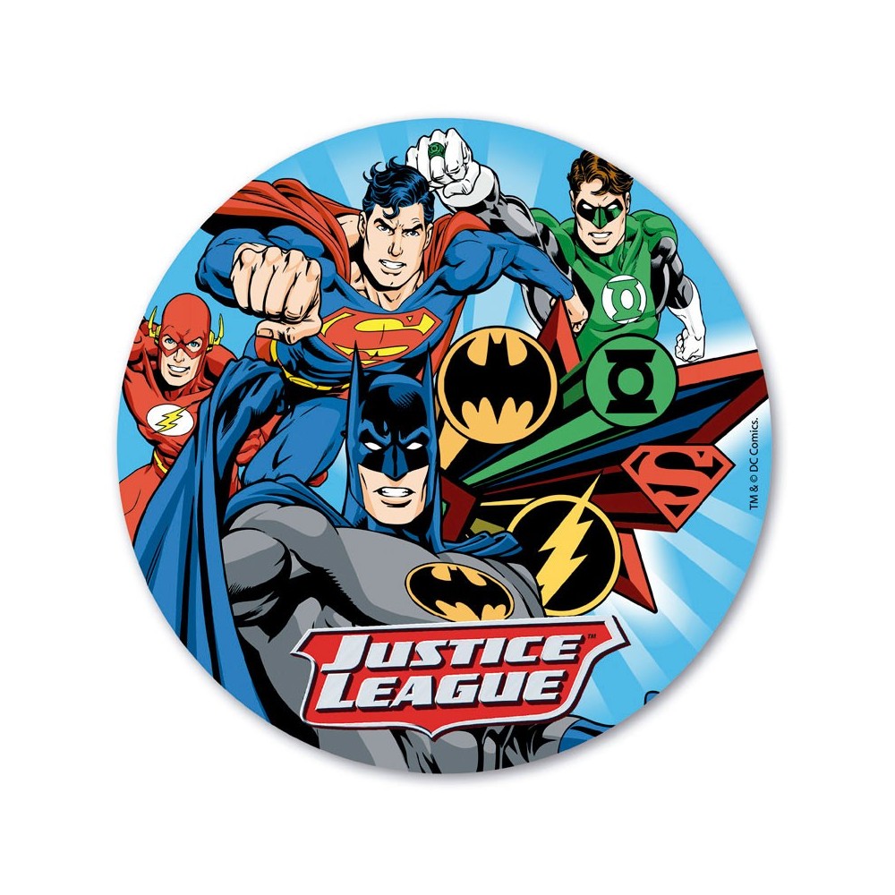 Dekora - Round Edible Paper - Justice League