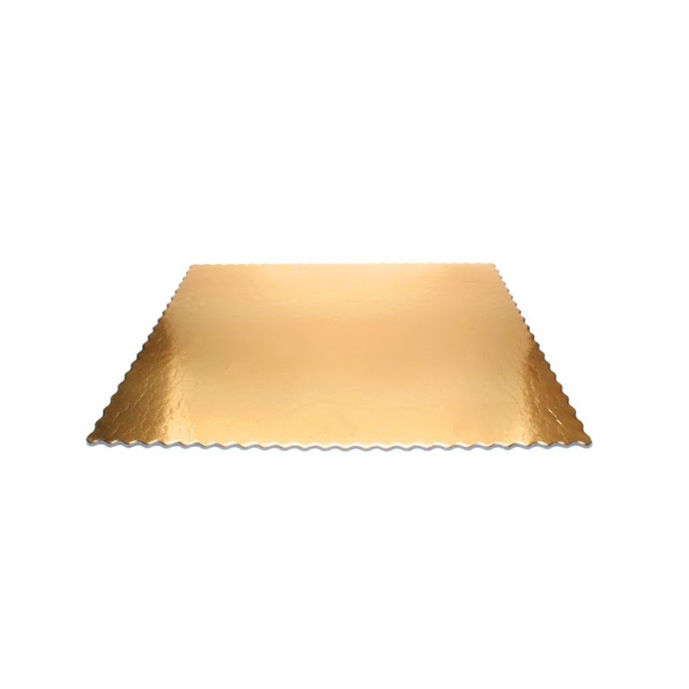 Hard cake mat gold / black - RECTANGLE 46 x 36cm