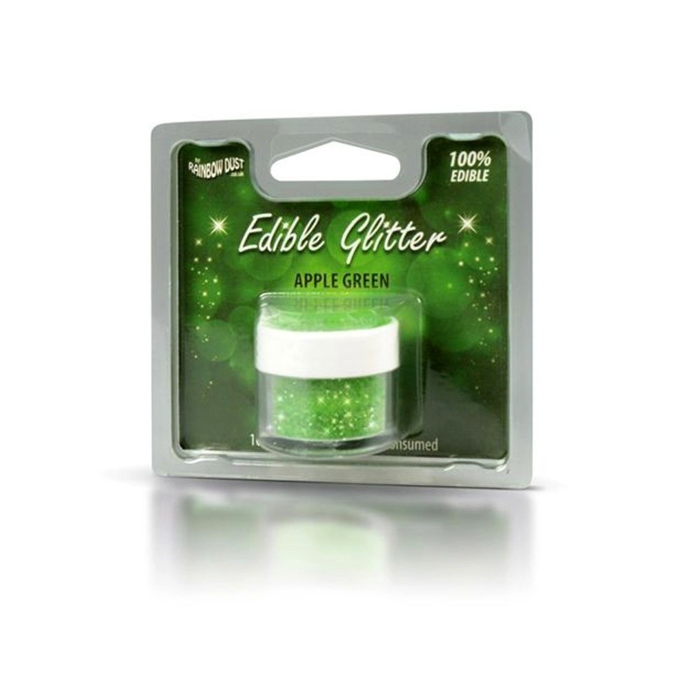 RD Edible Glitter - Apple green - zelený 5g