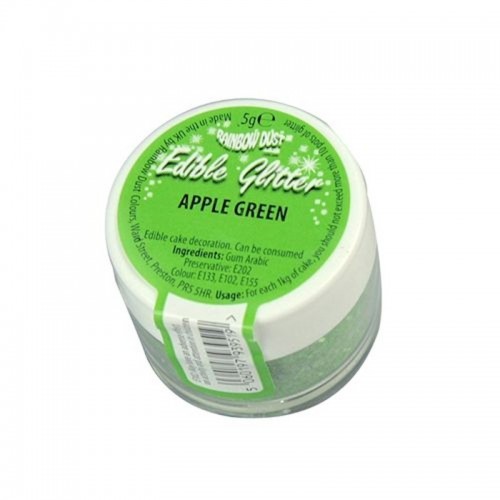 RD Edible Glitter - Apple green - zelený 5g