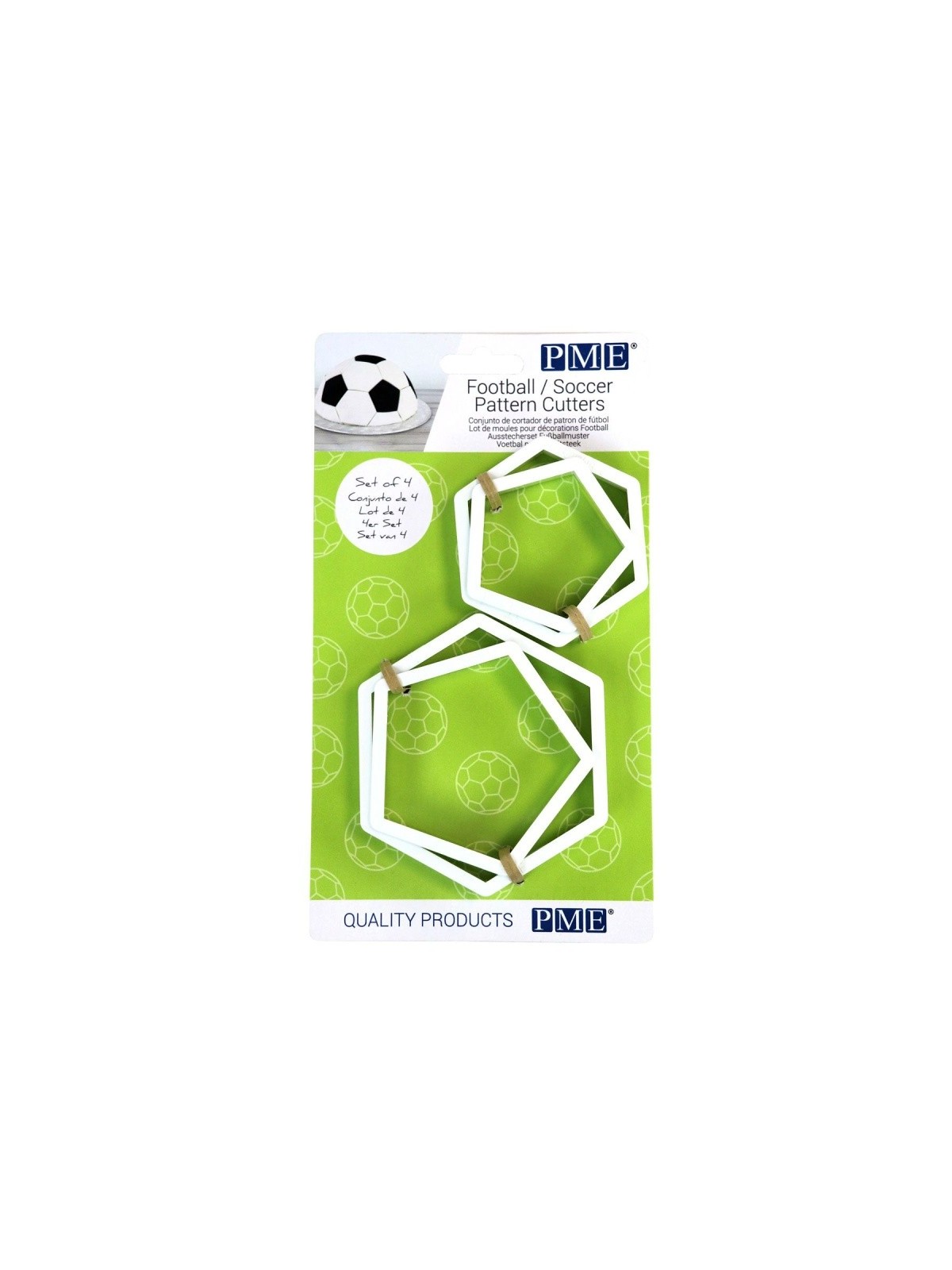 PME Cutter - Fußball - set 4St