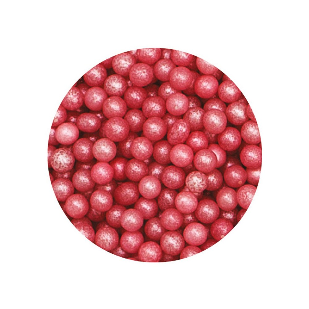 Decora - Cukrové perličky 4mm - Růžové cukrové perly -  100g