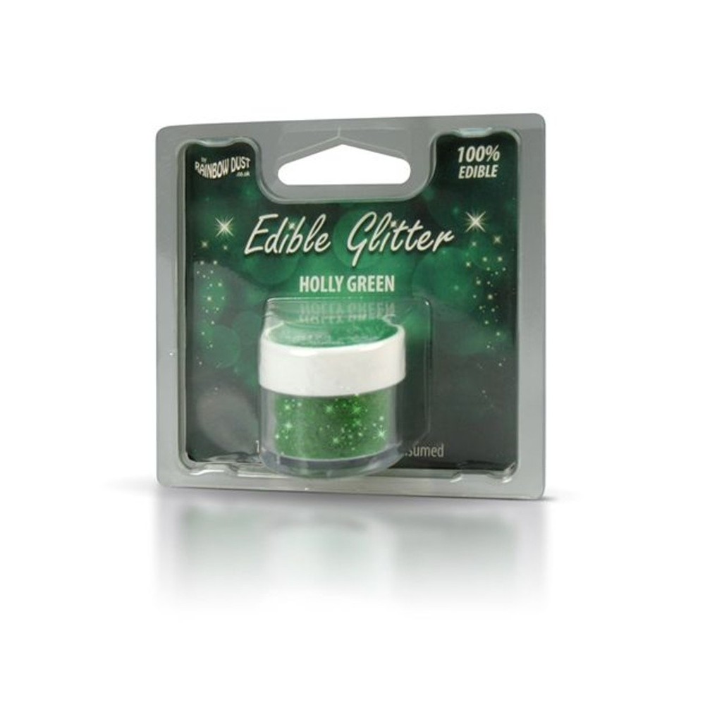 RD Edible Glitter - Holly Green - green 5g