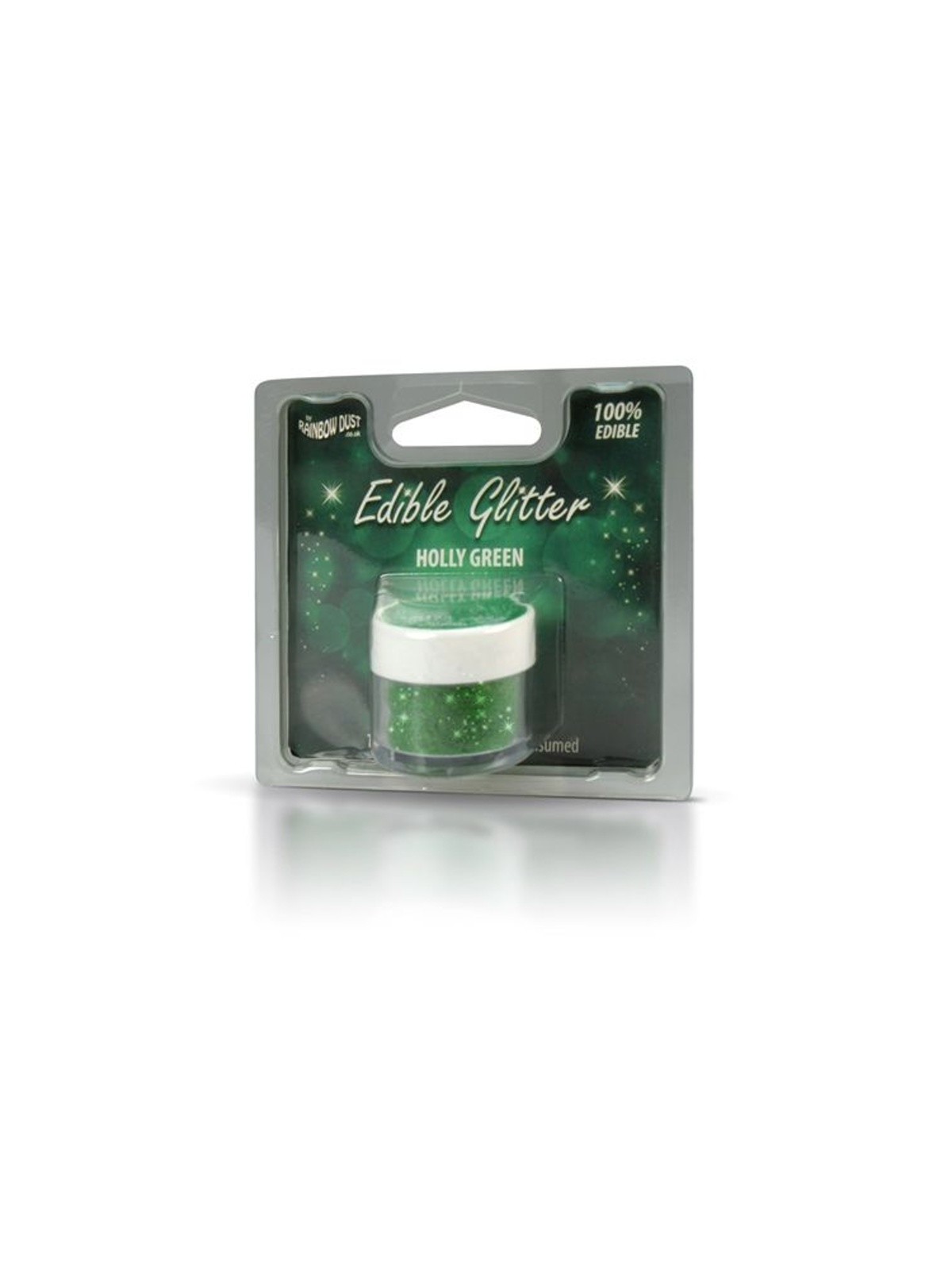 RD Edible Glitter - Holly Green - zelený  5g