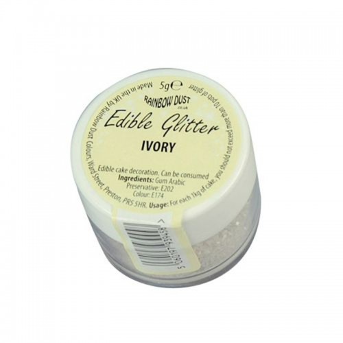 RD Edible Glitter - Ivory - slonová kosť  5g