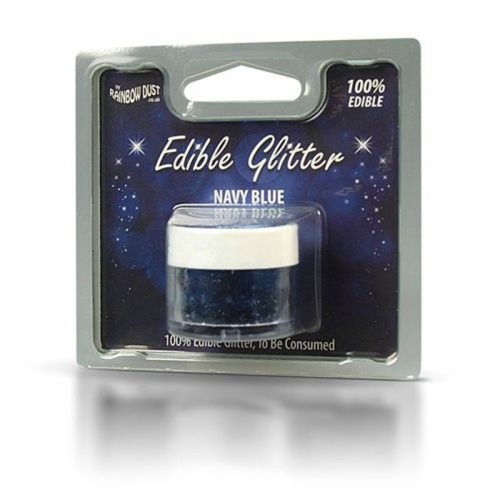 RD Edible Glitter - Navy blue - modré   5g