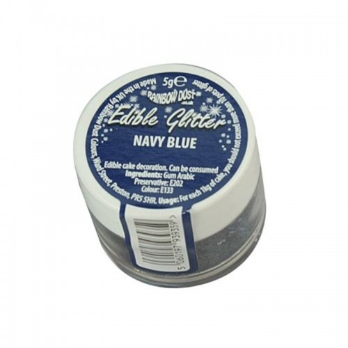 RD Edible Glitter - Navy blue - blue 5g