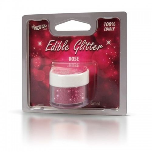 Essbare Glitzer - Rose - pink 5g