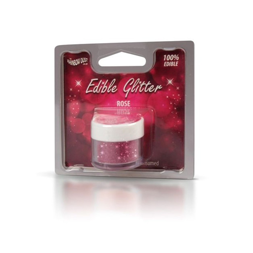 Essbare Glitzer - Rose - pink 5g