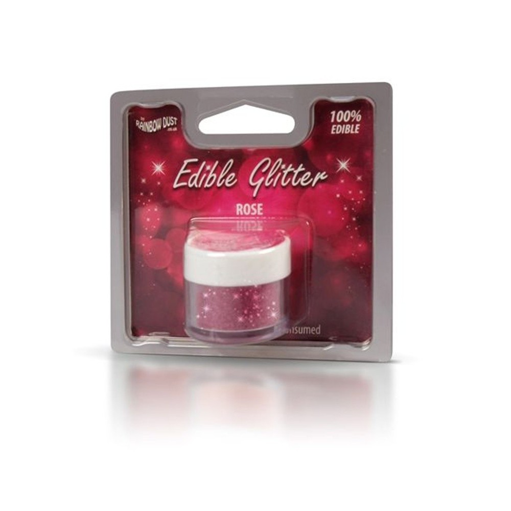 RD Edible Glitter - Rose - ružové 5g