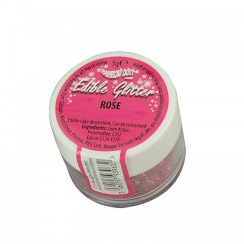 Essbare Glitzer - Rose - pink 5g