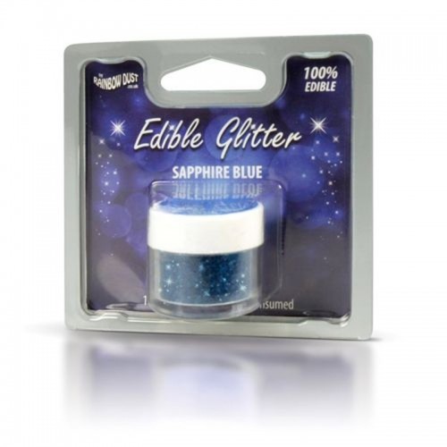 Essbarer Glitzer - Saphirblau - blau 5g