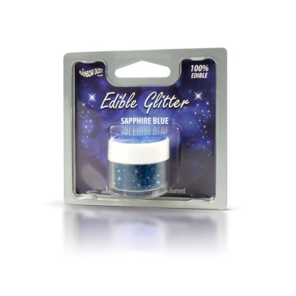 Essbarer Glitzer - Saphirblau - blau 5g