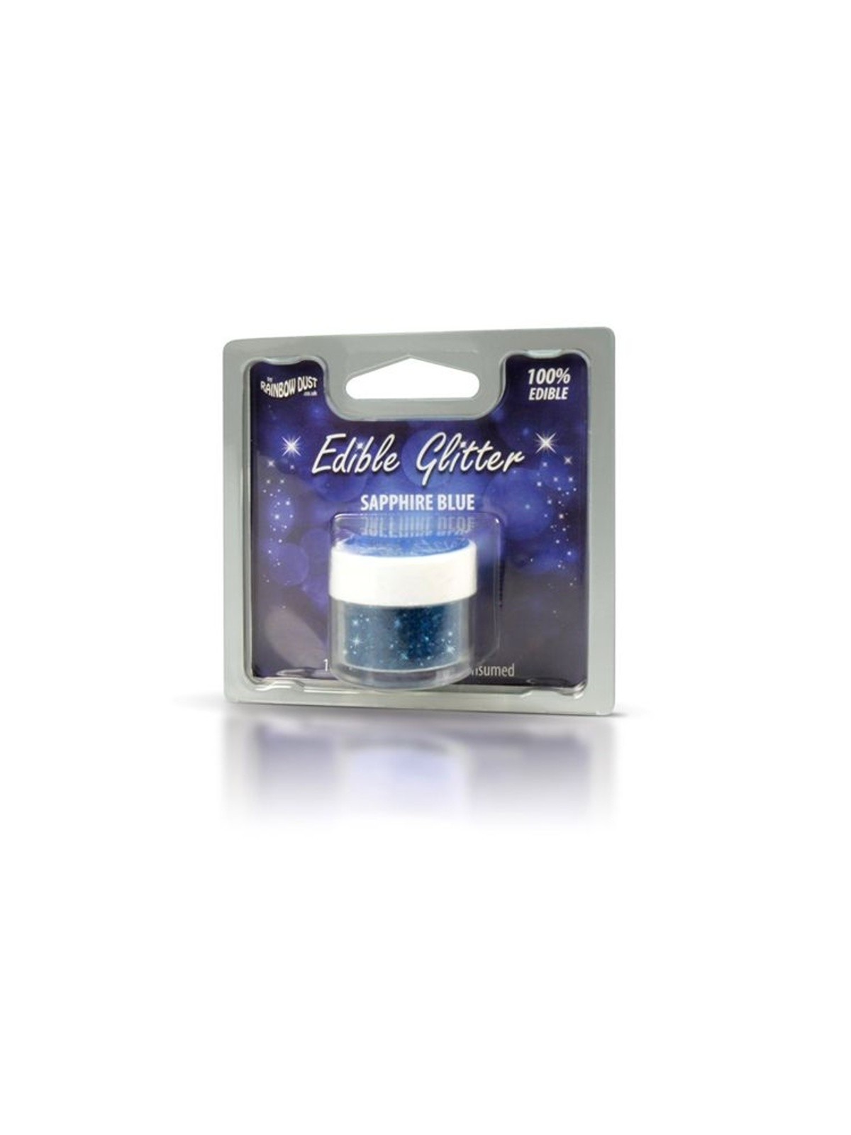 Essbarer Glitzer - Saphirblau - blau 5g