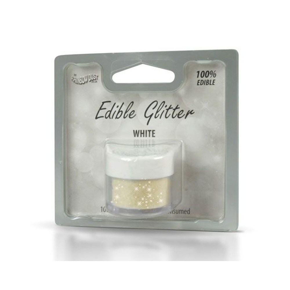 RD Edible Glitter - White - biele 5g