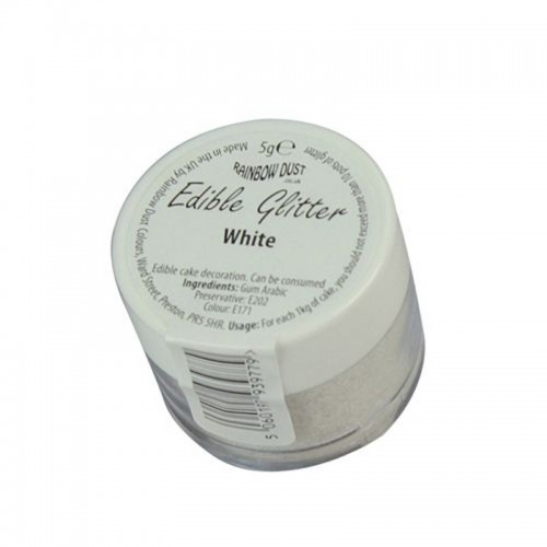 RD Edible Glitter - White - biele 5g