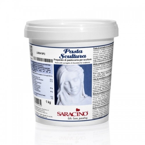 Saracino Modeling Paste White for Chocolate Covering 1kg