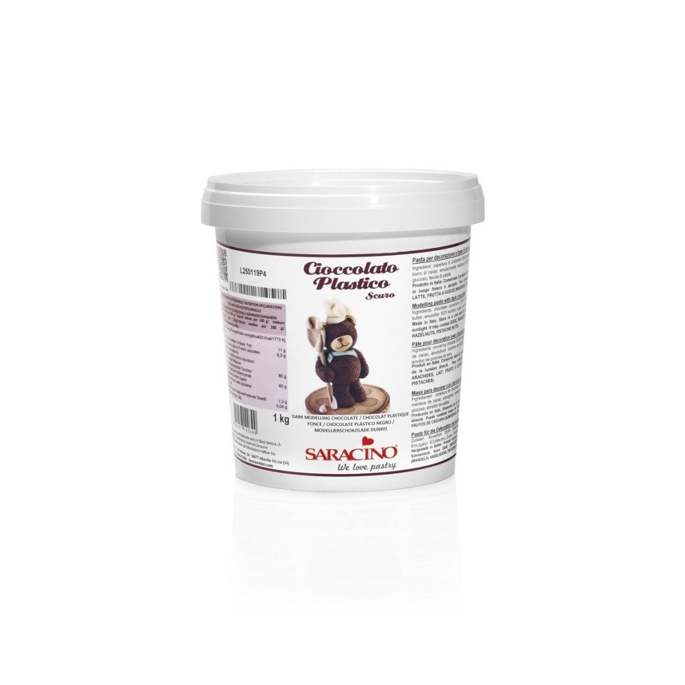 Saracino Modellierschokolade dunkel - 1 kg